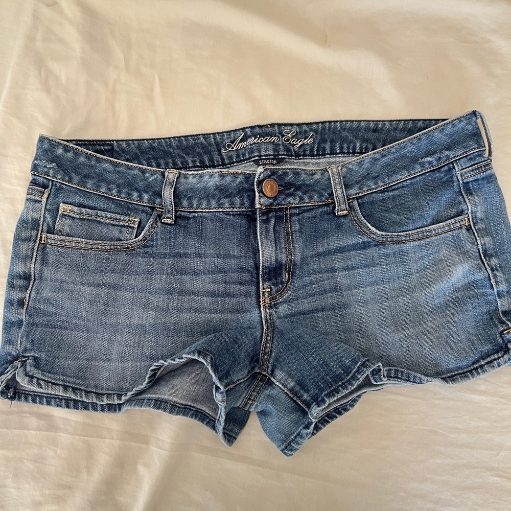Sold! American Eagle Outfitters Blue Jean Shorts with Frayed Hem